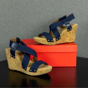 Lucky Brand Cork Wedge Sandals